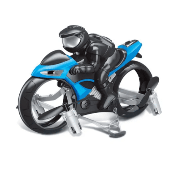 מיני צעצוע רחפן אופנוע מרוצים 2 ב 1 RC על שלט